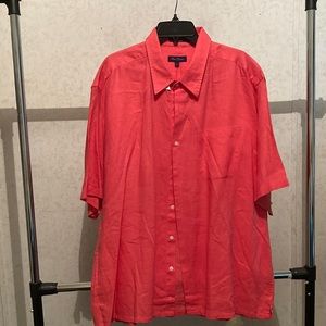 Alan Flusser XL short Sleeve button down shirt